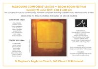 Melbourne Composers' League Elbow Room Festival