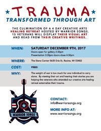 Warrior Songs presents Trauma Transformed through Art