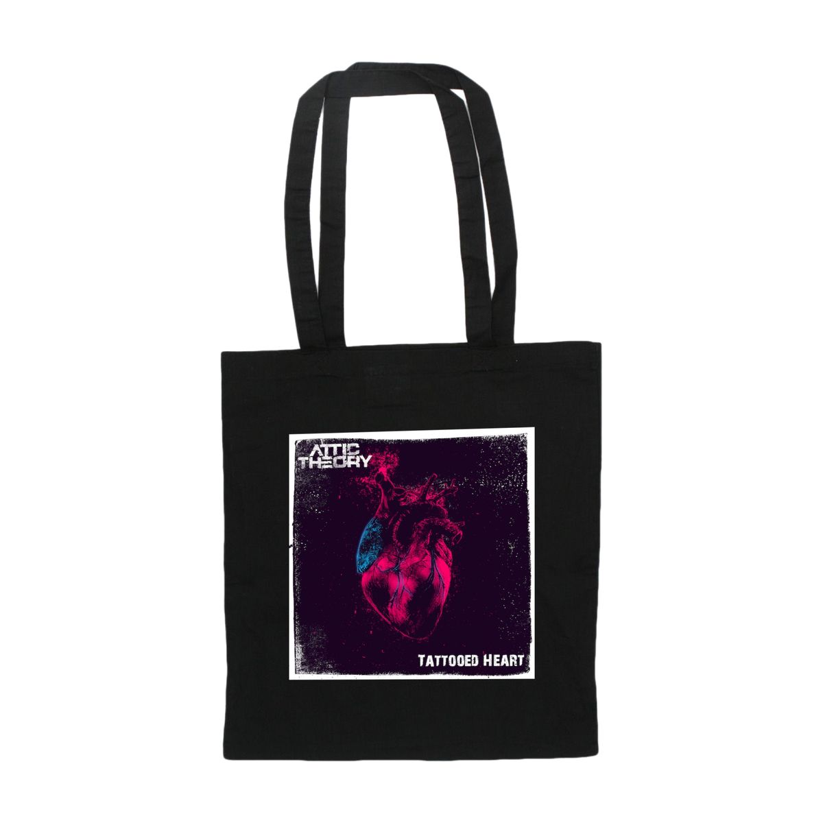 Attic Theory ‘Tattooed Heart’ Tote Bag - Black