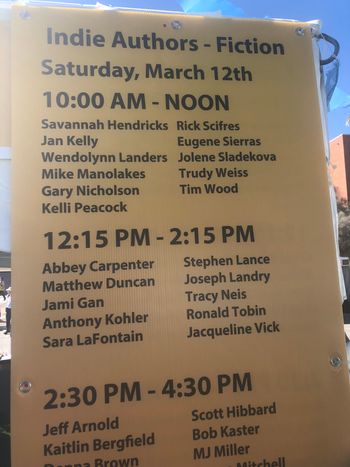 Wendy Landers' name on the marquee
