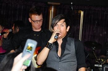 MiG with the WWRY Band at JJ's Bar, Hong Kong 2008 
