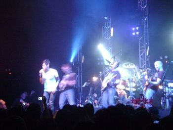 MiG with the WWRY Band @ 42Below Launch, Singapore 2008 
