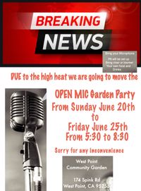 Open Mic Performance