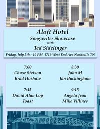 Songwriter Showcase with Ted Sidelinger