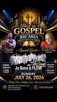Stabe Wilson — Live in Oakland!  Best in Gospel Bay Area Ministry