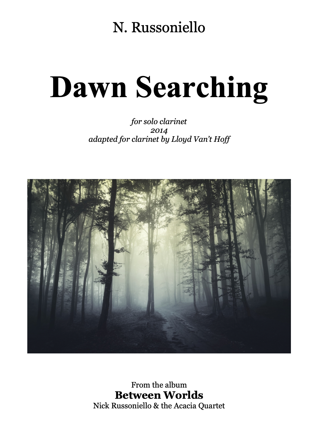 Dawn Searching for solo clarinet