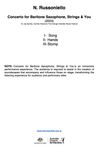 Concerto for Baritone Saxophone, Strings & You