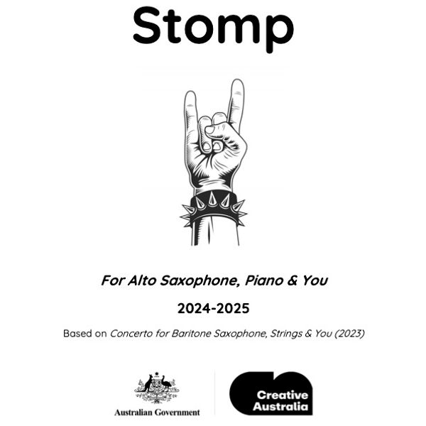 Stomp, alto saxophone & piano