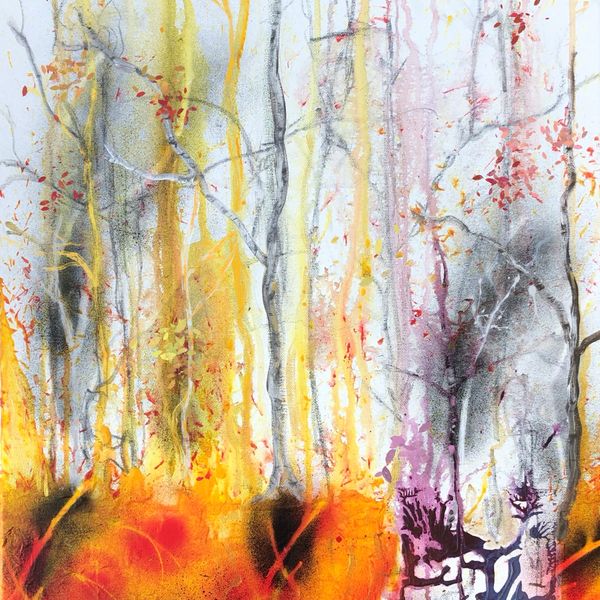 Into The Woods Series - Charcoal Forest (5x7”)