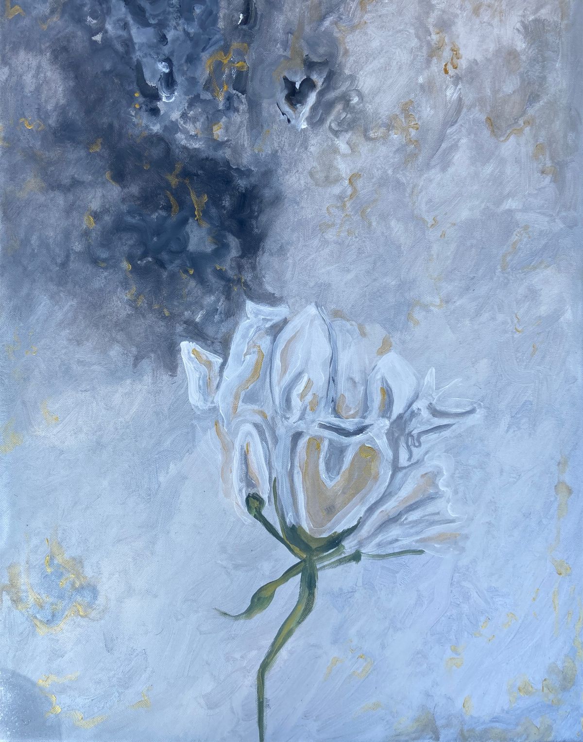 Into The Woods - Silver Flower (5x7")