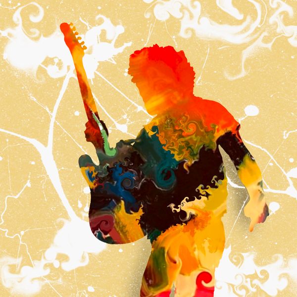 Abstract Musician Series - Bruce Springsteen (5x7")