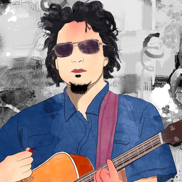 Abstract Musician Series - Michael Roe (5x7")