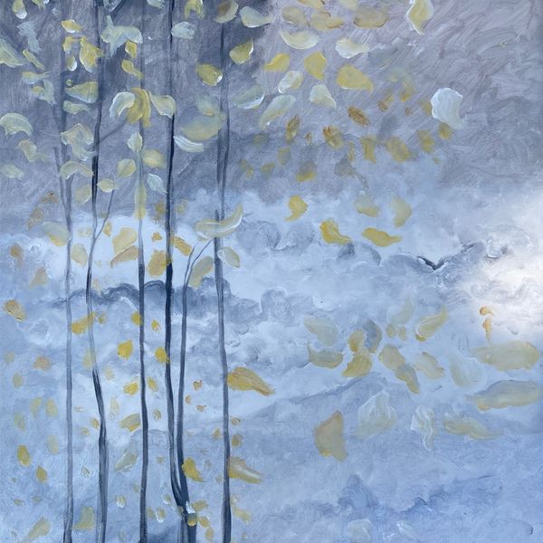 Into The Woods Series - Silver Trees (5x7")
