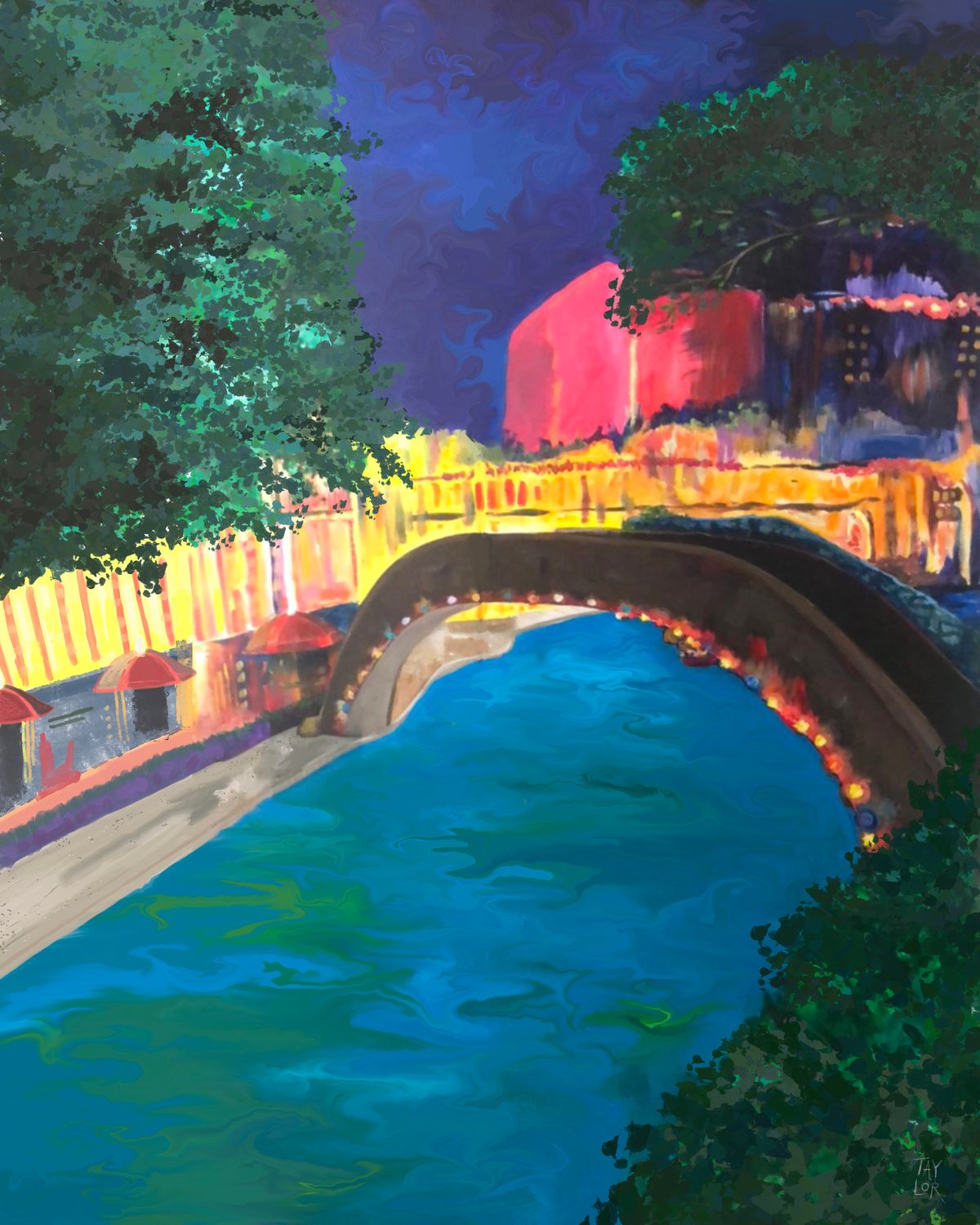 San Antonio Series - River Walk (8x10")