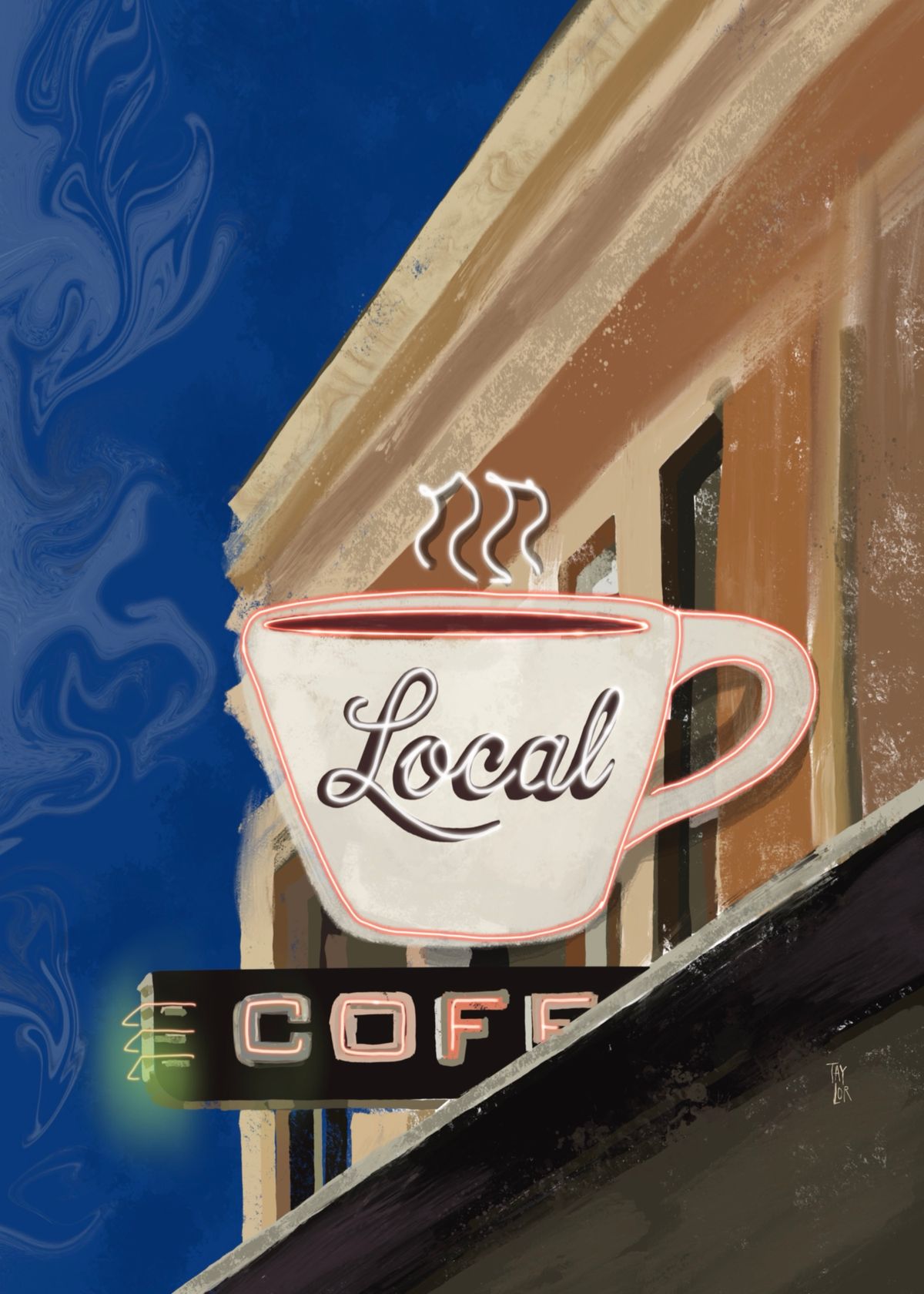 San Antonio Series - Local Coffee (5x7")