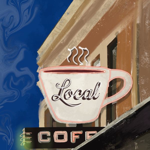 San Antonio Series - Local Coffee (5x7")