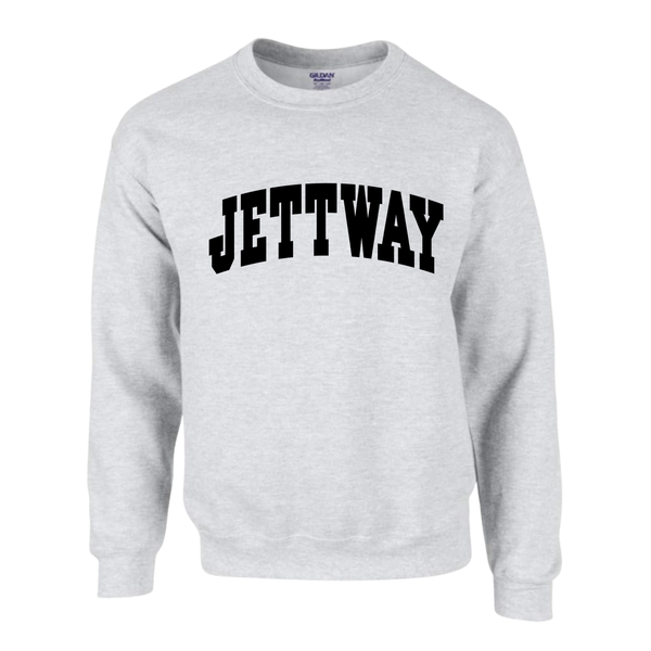 Ash Grey Crewneck Black Letter