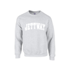 Ash Grey Crewneck White Letter