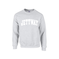 Ash Grey Crewneck White Letter