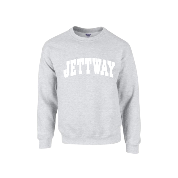 Ash Grey Crewneck White Letter
