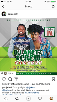 Jhybo Rapwoli& DJ Aketz & Crew Concert
