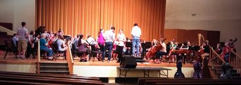 Rehearsal with the Wooster Orchestra, OH

