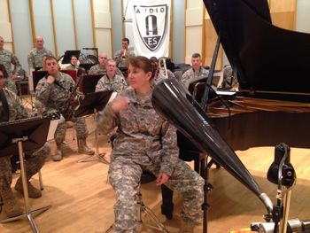 Wax Recording with the West Point Band
