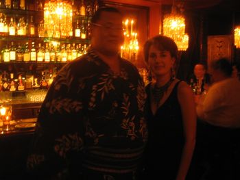 At my gig at Tableaux Lounge, Tokyo
