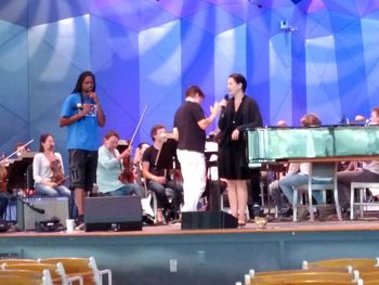Rehearsal with Boston Pops and Landau Eugene Murphy, Tanglewood
