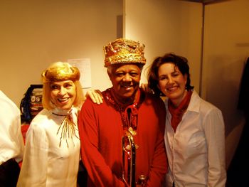 Backstage at the Jazz Nativity with Slide
