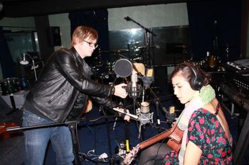 Setting up to record album 1.
