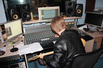 Mr. Ben Robinson, playing guitar for 'Davy and the Priest.'
