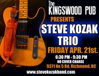 Steve Kozak Trio at The Kingswood Pub