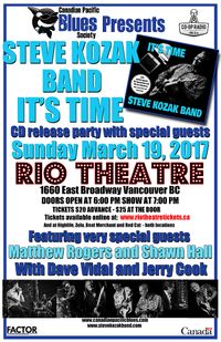 CD Release Party for 'It's Time' - Steve Kozak Band