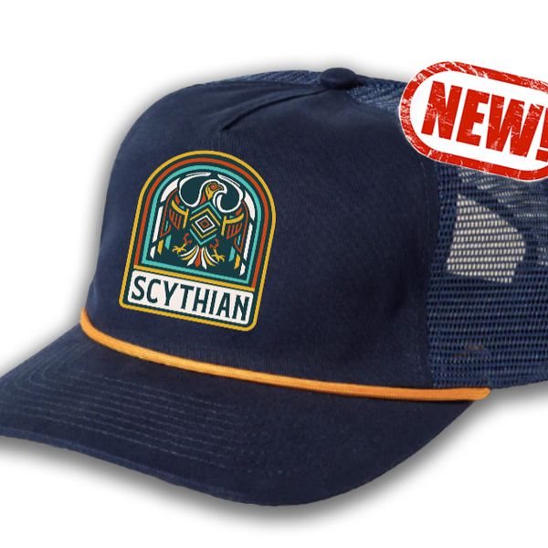 "Weld" Navy Hat with Gold Rope