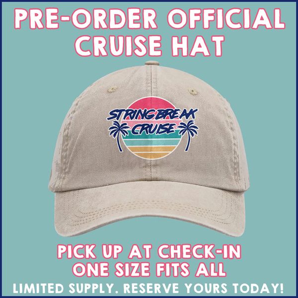 STRING BREAK CRUISE CAP (Unisex)