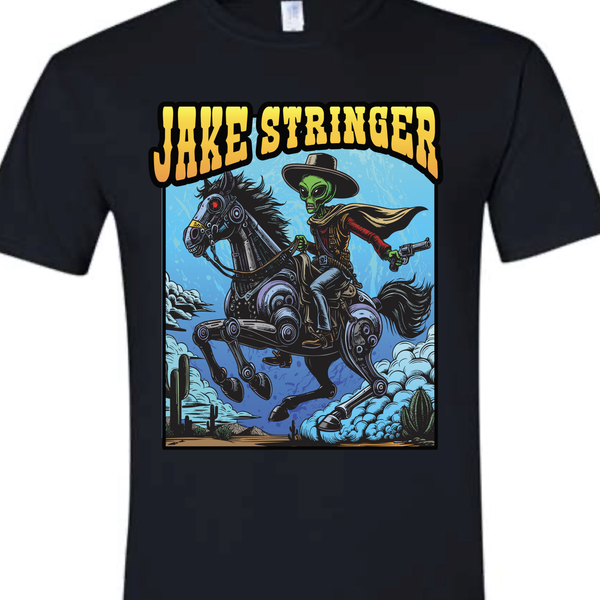 Black Alien Cowboy Shirt