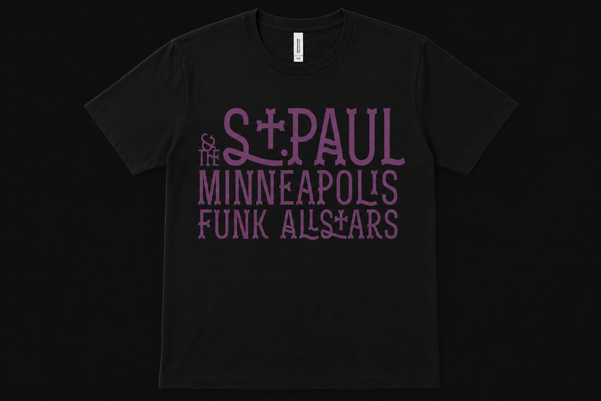 ST. PAUL & THE MINNEAPOLIS FUNK ALL STARS T-SHIRT (S-XL) 