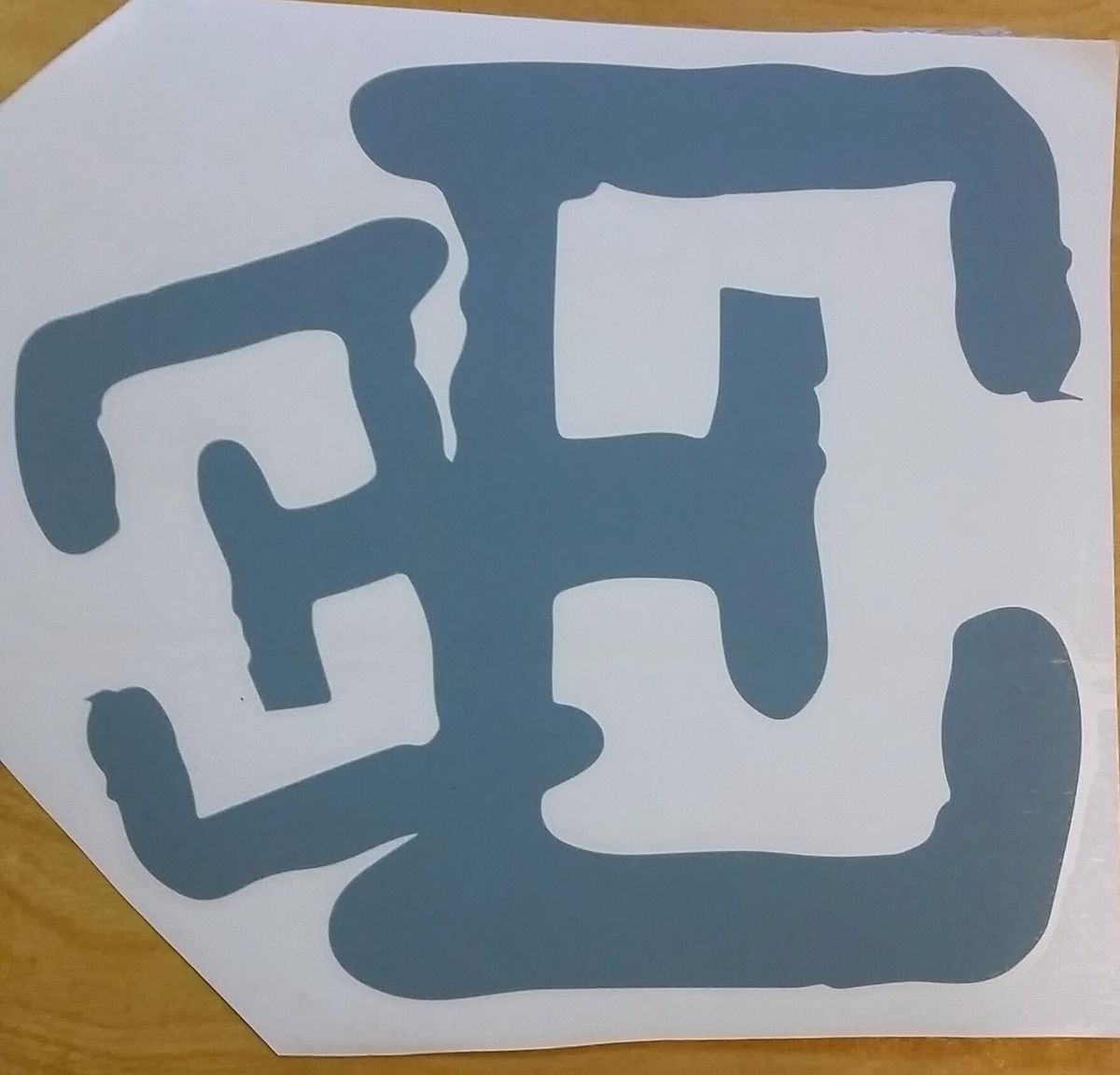 EE decal 12x12 in.
