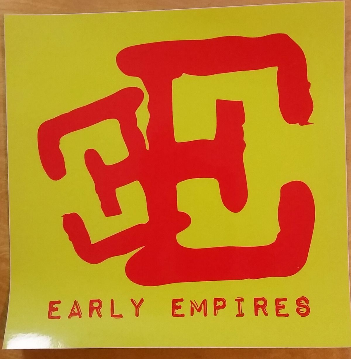 EE sticker 12x12 in.