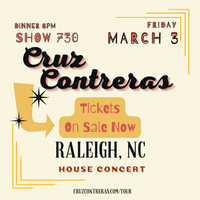 Cruz Contreras LIVE in Raleigh, NC
