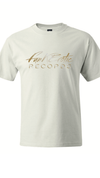 WHITE / GOLD METALLIC FUNKEROTIC RECORDS T-SHIRTS