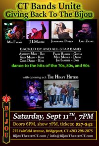 Mia Fanali, Joe Sanchez & Mike Marble (Mia & The Riff members)- CT Bands Giving Back to The Bijou!