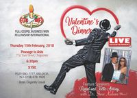 Dr Steve Kuban will be singing in the FG Valentines Banquet