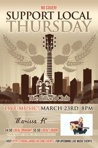 Marissa K live at The Billiard Club