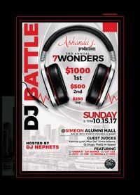 3rd Annual 7 Wonders Dj Battle