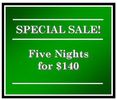 CAMPING ~ 5 Nights ~ Tuesday to Saturday ~ 2025