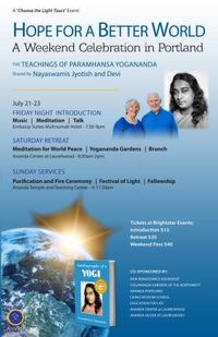 Choose the Light - Hope for a Better World - A Weekend Celebration in Portland