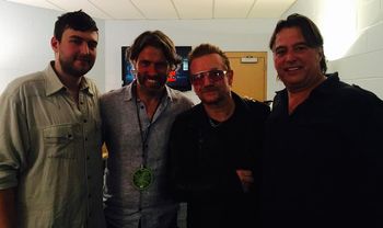 Jesse, John Bishop, Bono, Dan Russell
