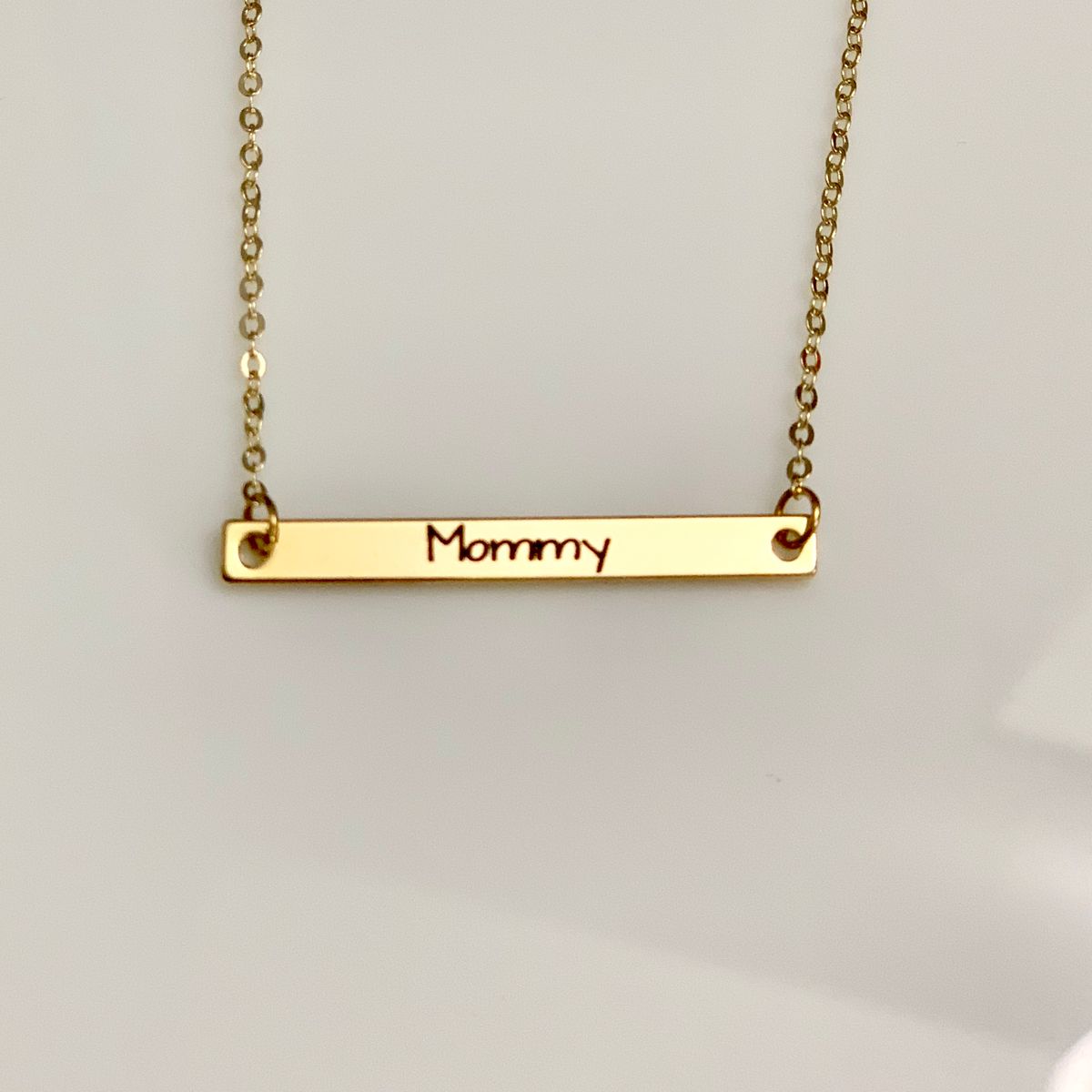Mommy Necklace - Yellow Gold Plated